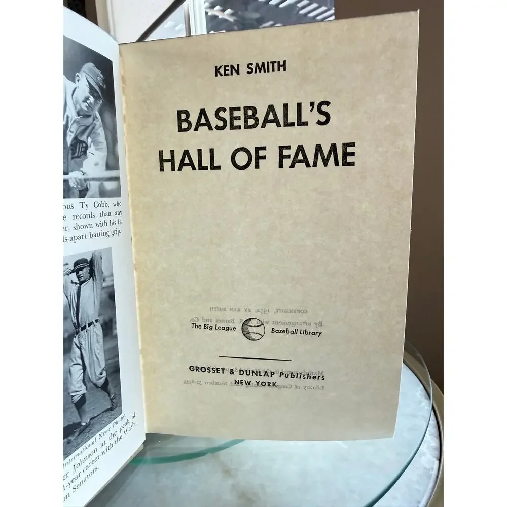 1952 Baseball’s Hall of Fame Ken Smith Hardcover w Original Dust Jacket